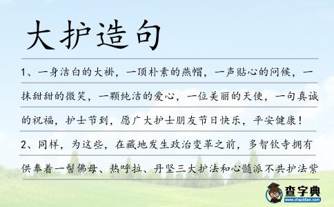 大護造句