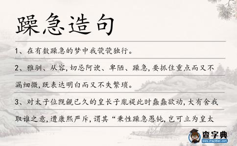 躁急造句