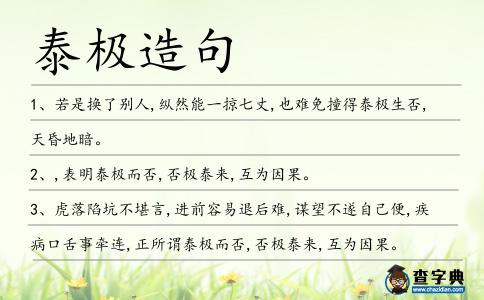 泰極造句