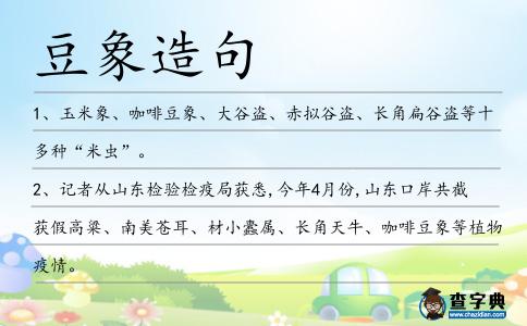 豆象造句