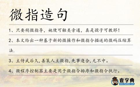 微指造句