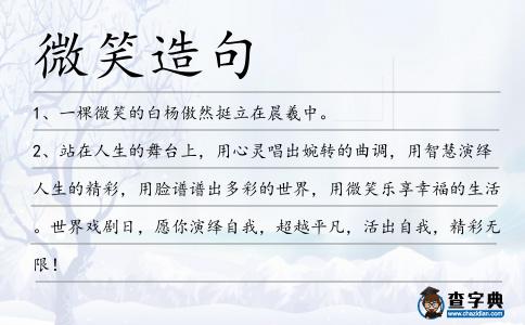 微笑造句