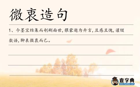 微衷造句