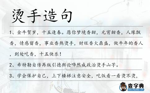 燙手造句