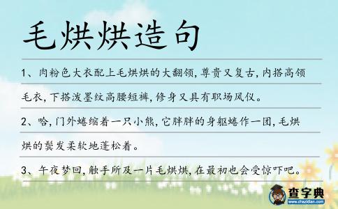 毛烘烘造句