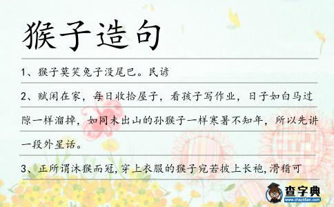 猴子造句