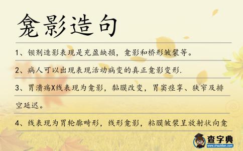 龕影造句
