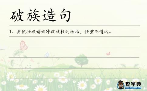 破族造句