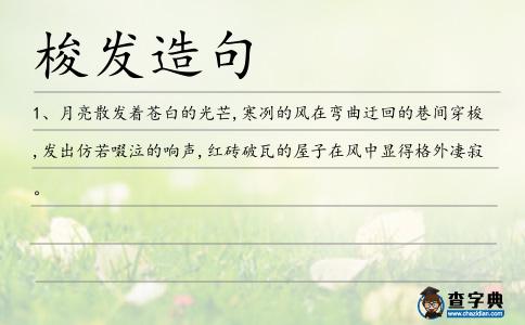 梭發(fā)造句