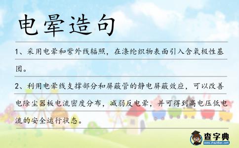 電暈造句