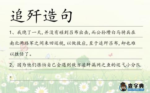 追殲造句