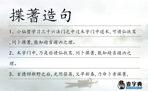 揲蓍造句