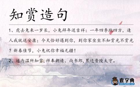 知賞造句