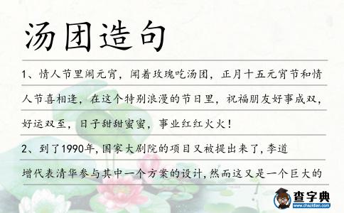 湯團(tuán)造句