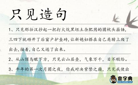 只見(jiàn)造句
