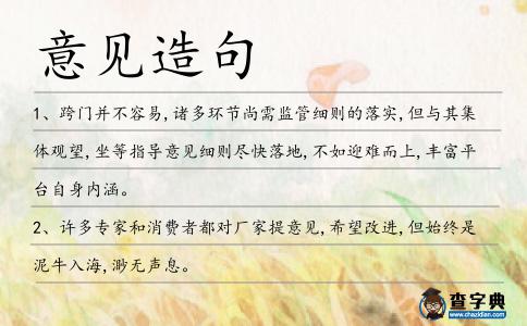 意見造句