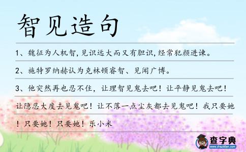 智見造句