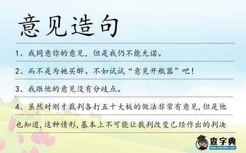 意見造句