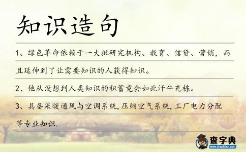 知識造句