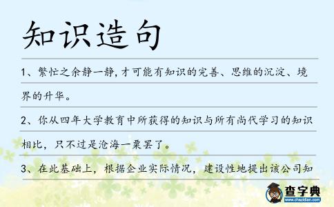 知識造句