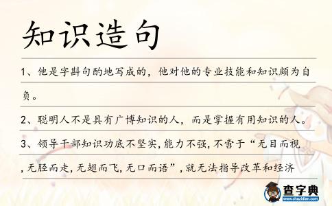 知識造句