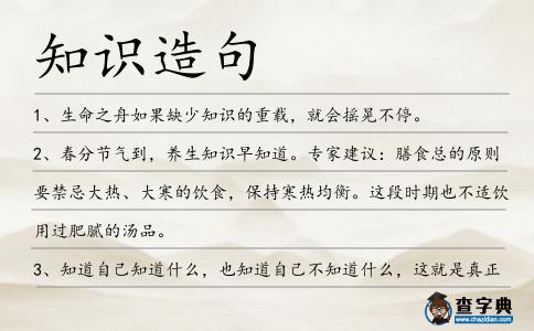 知識造句