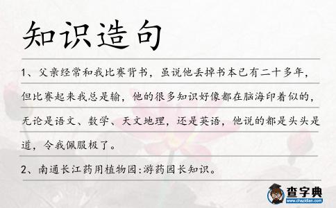 知識造句