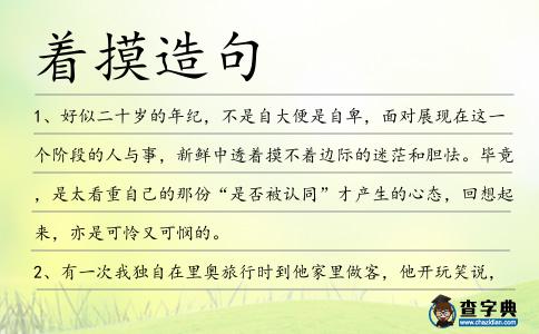 著摸造句