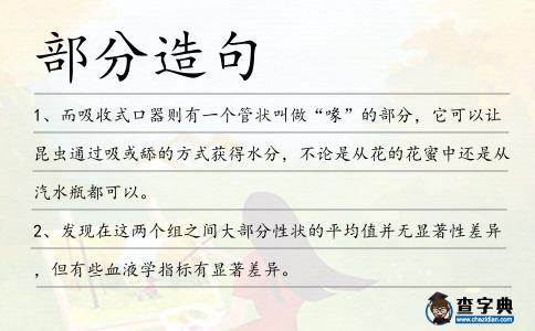 部分造句