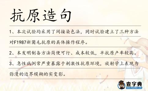 抗原造句