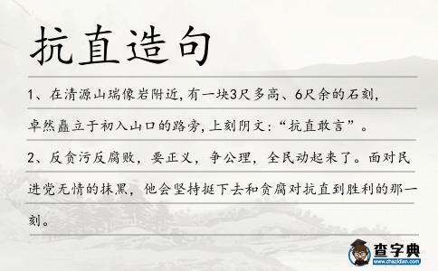 抗直造句
