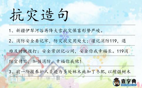 抗災(zāi)造句