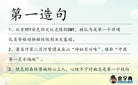 第一造句