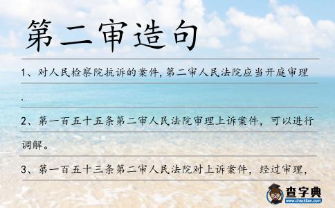 第二審造句