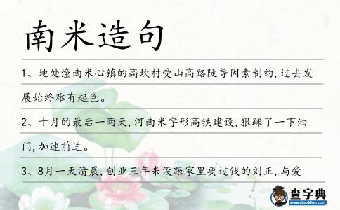 南米造句