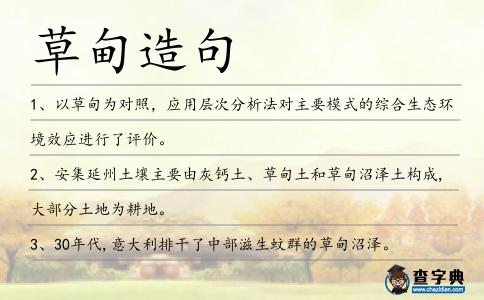 草甸造句