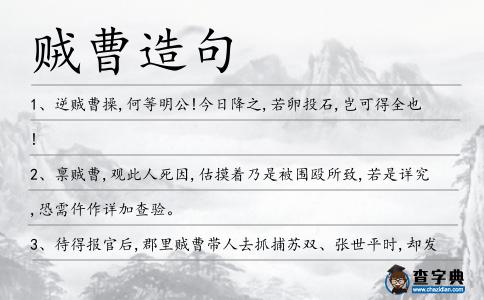 賊曹造句