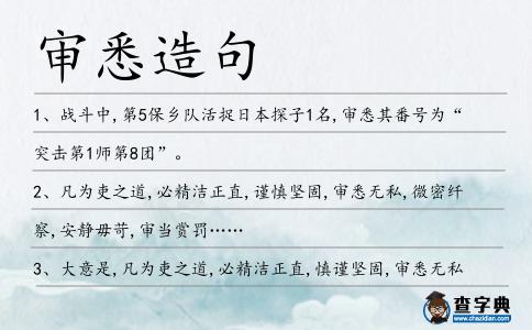 審悉造句