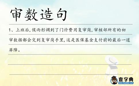 審數(shù)造句