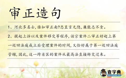 審正造句