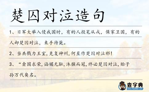 楚囚對泣造句
