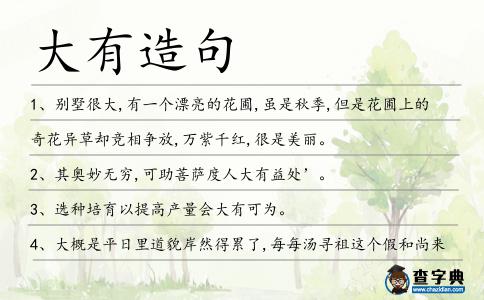 大有造句