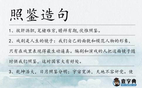 照鑒造句