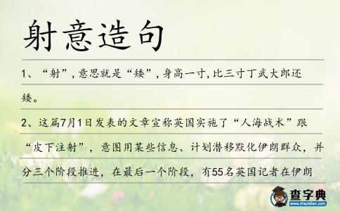 射意造句