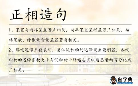 正相造句