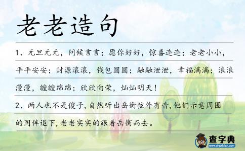 老老造句