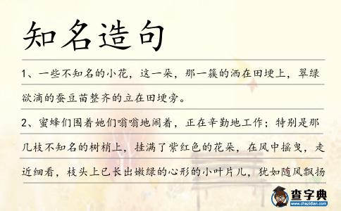 知名造句
