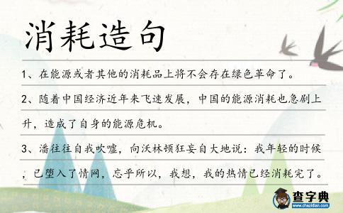消耗造句