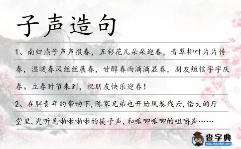 子聲造句