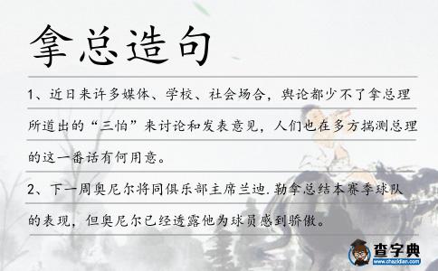 拿總造句
